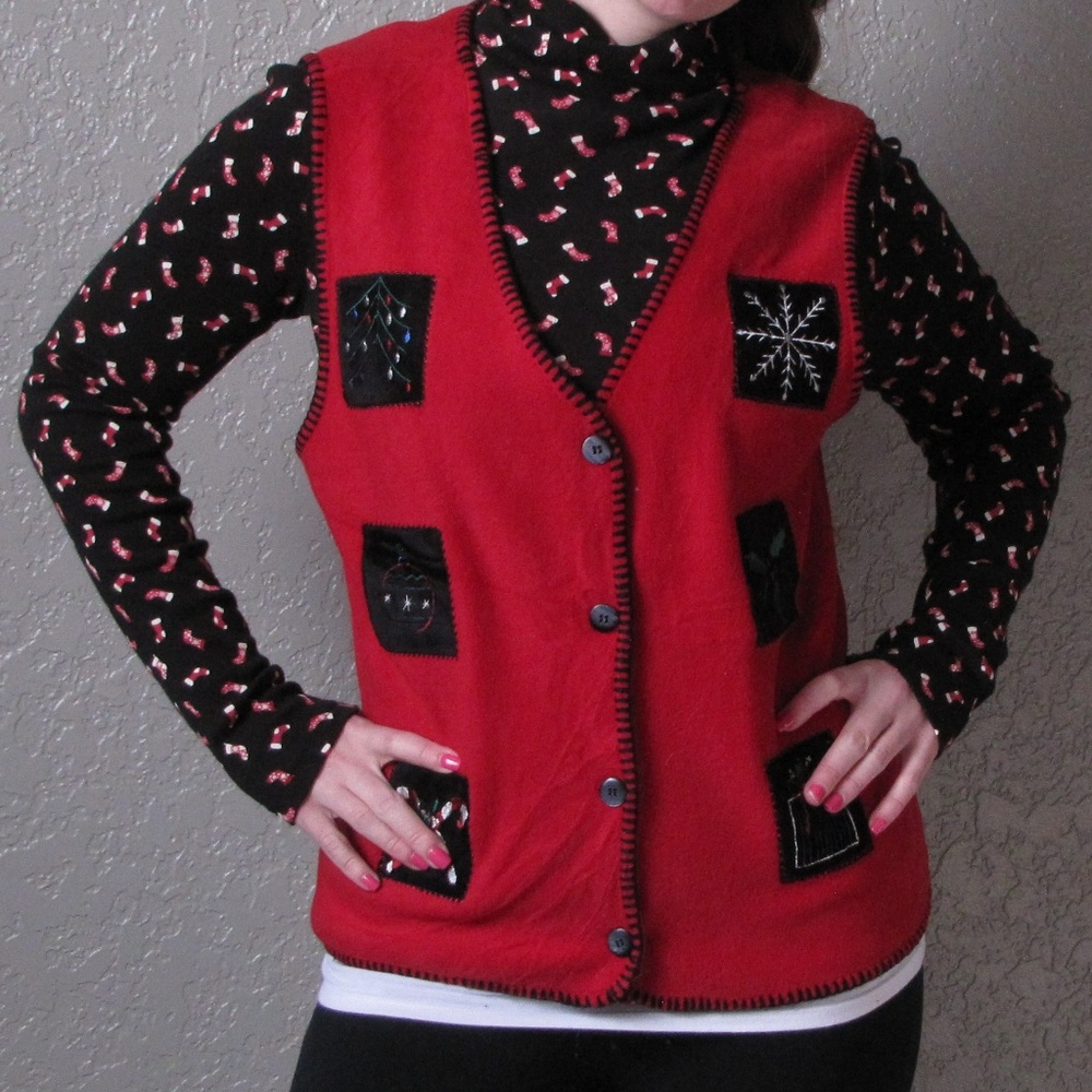 Medium Red “Ugly” Christmas Sweater